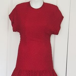 1980's Lillie Rubin Nights New York Red Dress
